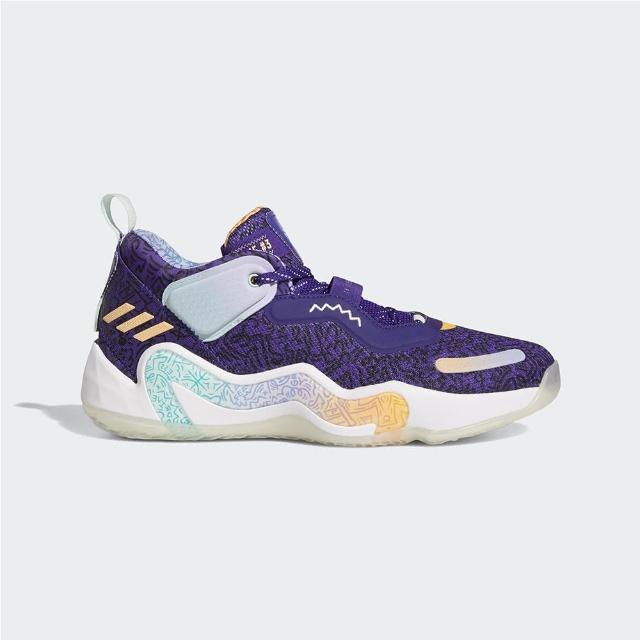 【adidas 愛迪達】運動鞋 男鞋 訓練 籃球鞋 運動 D.O.N. Issue 3 GCA 紫白 GV7264