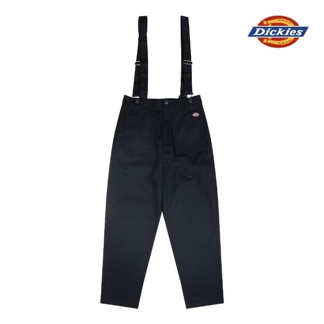 Dickies【Dickies】Dickies女款黑色斜紋吊帶褲｜DK008830BLK