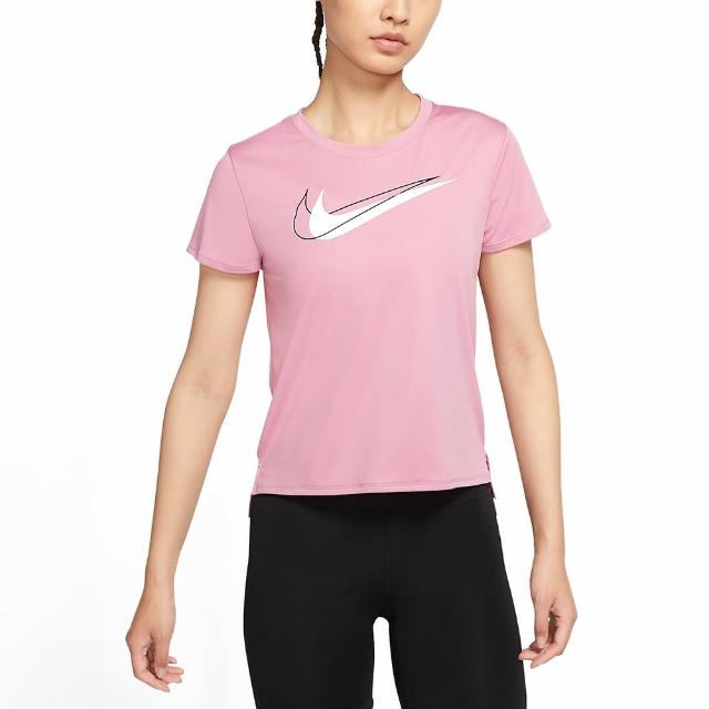 NIKE 耐吉【NIKE 耐吉】短袖上衣 AS W NK DF SWSH RUN TOP SS 女款 粉(DD4899630)