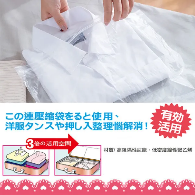 悅生活 百特兔 居家旅行衣類收納袋10件組40 60cm 壓縮袋收納袋免吸塵旅行用手捲式 Momo購物網
