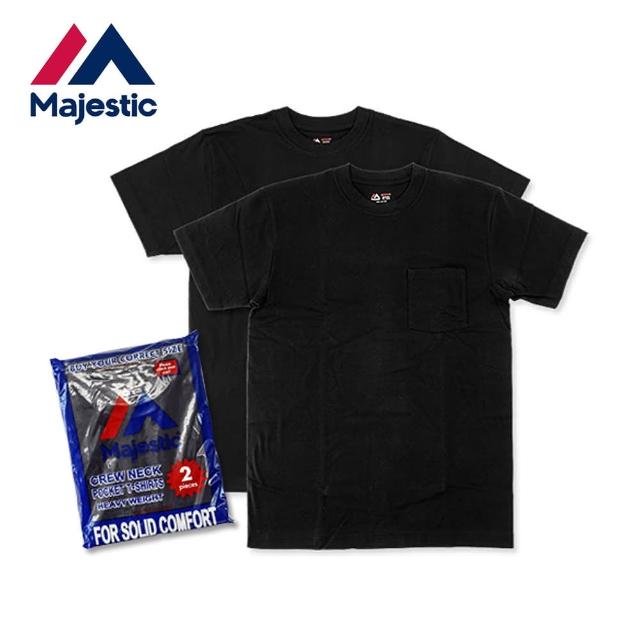 【Majestic】Heavy Weight Pocket日本線重磅口袋上衣組(黑色2件入)