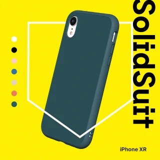 【RhinoShield 犀牛盾】iPhone XR 6.1吋 Solidsuit 經典防摔背蓋手機保護殼(獨家耐衝擊材料 原廠出貨)