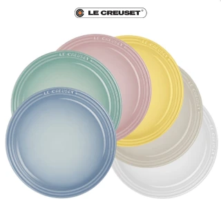 【Le Creuset】瓷器雪酪系列圓盤組18cm-6入