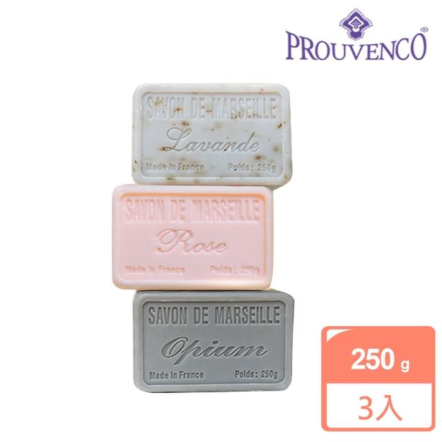 【PROUVENCO】法國原裝香水馬賽皂-香味任選(250gx3入組)