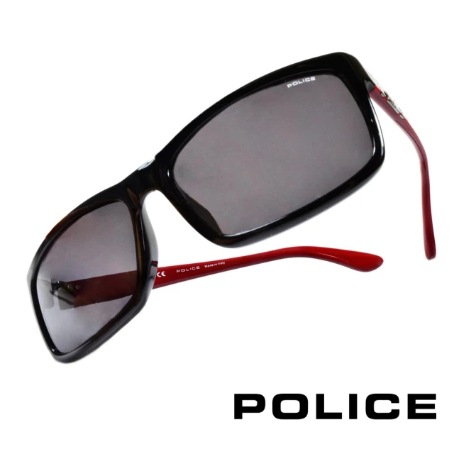 POLICE 義大利警察都會款個性型男眼鏡-膠框(紅色-POS1883-700P)
