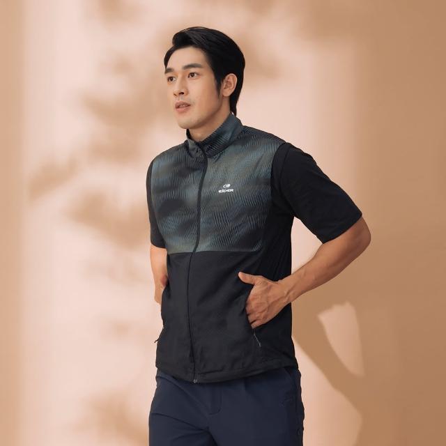 EiDER【EiDER】男印花配色多功能背心 / 21EDMM21611-黑(透氣)