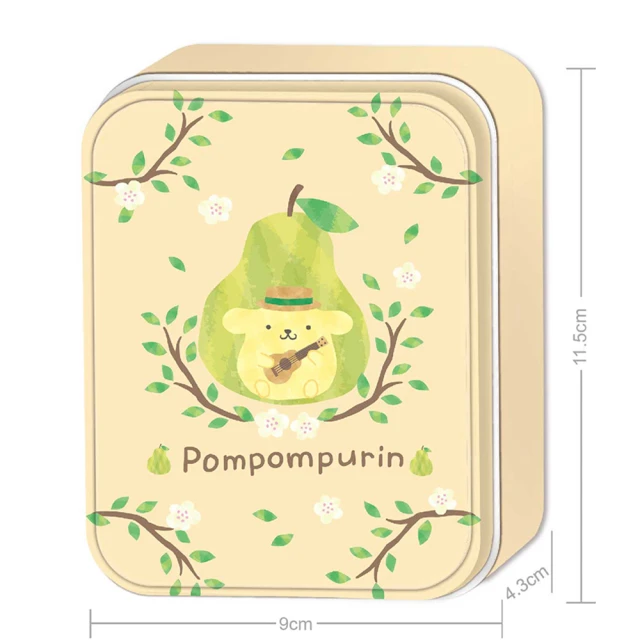 【HUNDRED PICTURES 百耘圖】PomPomPurin水果系列水梨鐵盒拼圖36片(三麗鷗)