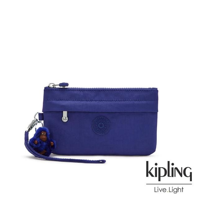 KIPLING【KIPLING】氣質琉璃藍手拿配件包-NIYLAH