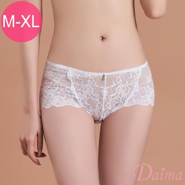 【Daima 黛瑪】嚴選親膚蕾絲三角內褲M-XL(白色)