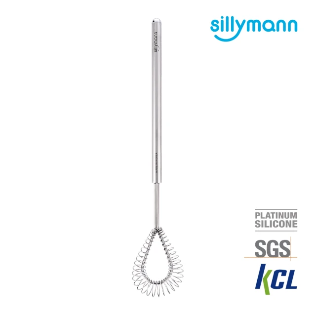 【sillymann】304不鏽鋼輕巧型彈簧打蛋器(可使用洗碗機 沸水消毒 適合攪拌雞蛋 沙拉醬 生奶油)