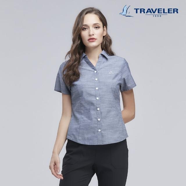 TRAVELER 旅行者【TRAVELER 旅行者】女款-Coolmax吸排襯衫_201TU717-93(深灰)