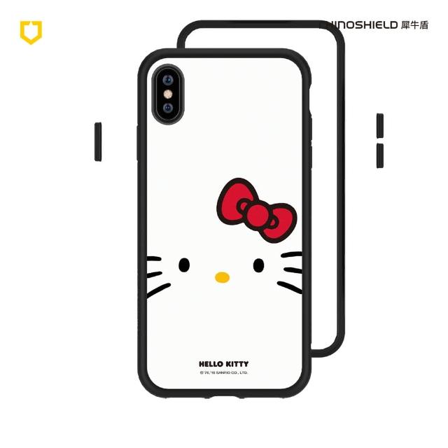 【RhinoShield 犀牛盾】iPhone XS Max Mod NX邊框背蓋手機殼/大臉Hello Kitty(Hello Kitty手機殼)