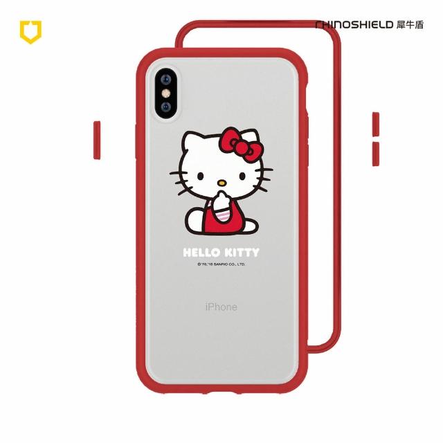 【RhinoShield 犀牛盾】iPhone X Mod NX邊框背蓋手機殼/Shh… 套組(Hello Kitty手機殼)