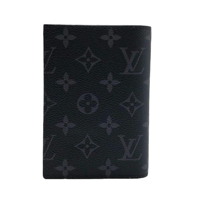【Louis Vuitton 路易威登】Monogram 護照封套(M64501-黑灰)