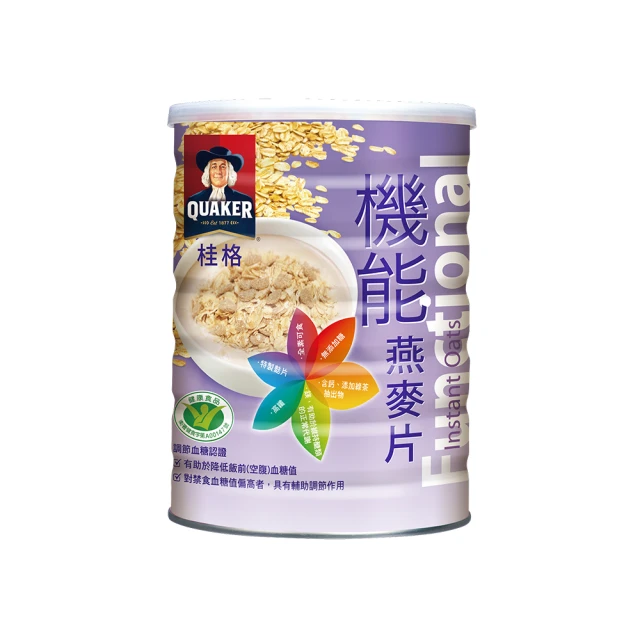 【QUAKER 桂格】桂格機能燕麥片700g×2罐