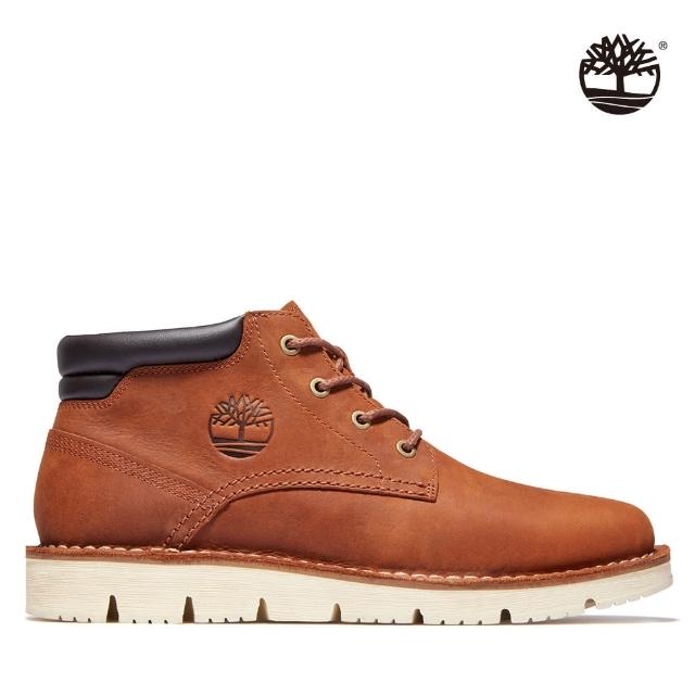 【Timberland】男款鐵銹色全粒面皮革查卡靴(A44QSF13)