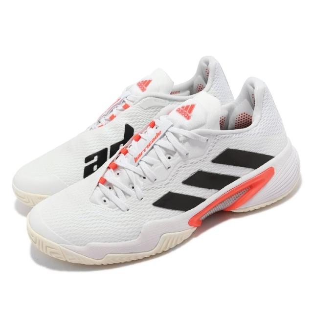 【adidas 愛迪達】網球鞋 Barricade M 運動 男鞋 愛迪達 避震 包覆 穩定 支撐 訓練 白 黑(FZ3935)