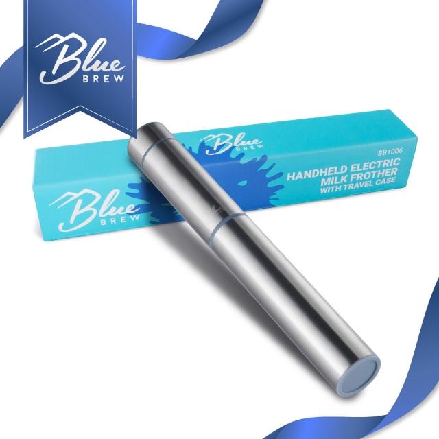 【美國 Blue Brew】不鏽鋼電子奶泡器(奶泡器 奶泡機 攪拌器 攪拌棒 拉花 拿鐵 手沖咖啡)