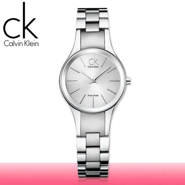 【瑞士 CK手錶 Calvin Klein】簡約風_薄型_小鏡面2.7cm_不鏽鋼_女錶(K4323185)