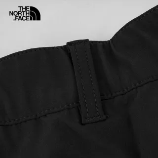 【The North Face】北面男款黑色防潑水戶外徒步長褲｜5AXWJK3