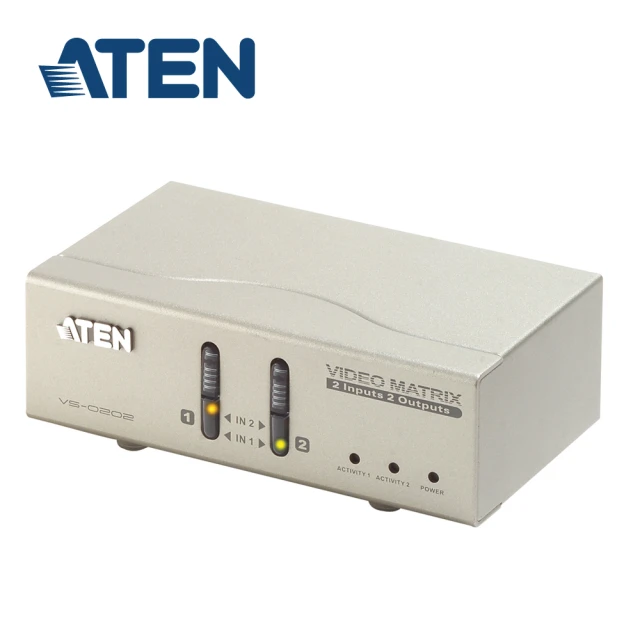 【ATEN】2x2 VGA/音訊切換器(VS0202)