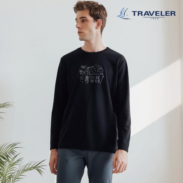 【TRAVELER 旅行者】男款Polartec Power Dry消臭吸排上衣_212TR809-88(消臭/吸濕排汗)