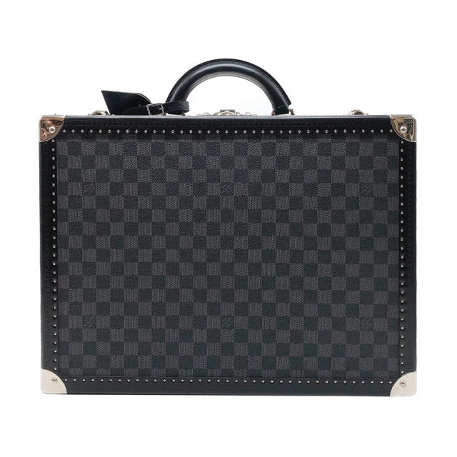 【Louis Vuitton 路易威登】展示品 訂製款 硬面行李箱 COTTEVILLE 45(N21357-黑灰)