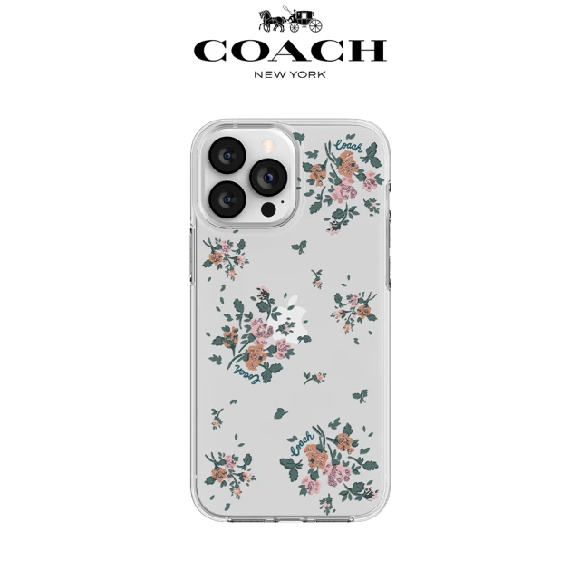 【COACH】iPhone 13 Pro Max 6.7吋 手機防摔保護殼(玫瑰花束)