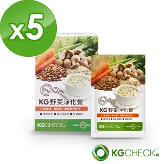 【聯華食品 KGCHECK】KG高纖燕麥餐-野菜淨化餐X5盒(30包)