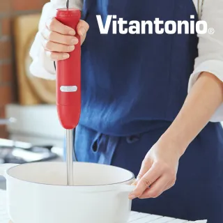 【Vitantonio】小V手持式攪拌棒五件組(熱情紅)