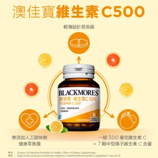 【BLACKMORES 澳佳寶】維生素C500(60錠/瓶)
