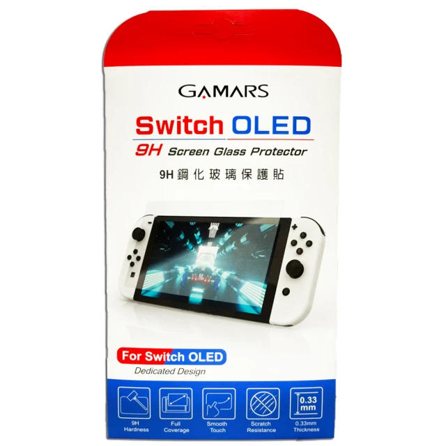 【Nintendo 任天堂】Switch OLED副廠9H鋼化玻璃保護貼