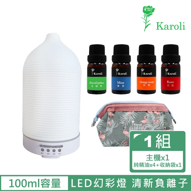 【Karoli 卡蘿萊】出蛹蝶舞幻彩香氛水氧機N8(加濕器/淨化空氣/居家淨化香氛/自我防護)