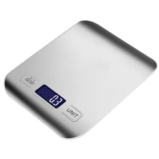 【The Rare】USB充電式不鏽鋼多功能電子料理秤 食物秤(5kg/1g)