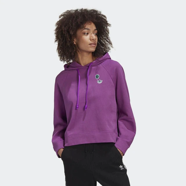 【adidas 愛迪達】ADIDAS BELLISTA 女 連帽T恤 紫(FU3772)
