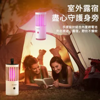 【The Rare】USB充電吸入式電擊捕蚊燈/環形電滅蚊燈