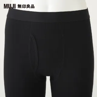 【MUJI 無印良品】男有機棉保暖全長緊身褲(共2色)
