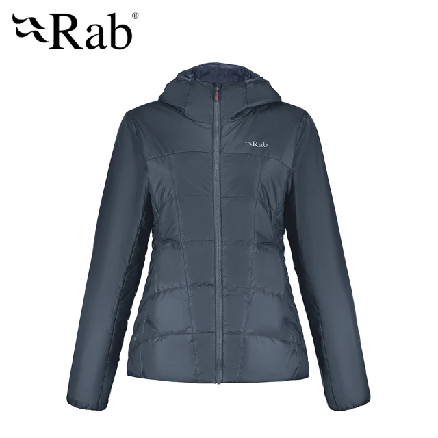 【RAB】Xenon 2.0 Jacket Wmns 輕量防風化纖連帽外套 女款 鯨魚灰 #QIO95