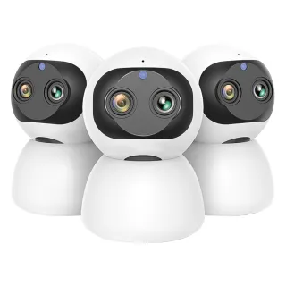 【u-ta】小雪人室內高畫質雙鏡頭攝影機/監視器RH2(搭配256G記憶卡組合)