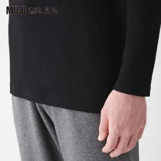 【MUJI 無印良品】男棉混羊毛高保暖圓領長袖T恤(共3色)