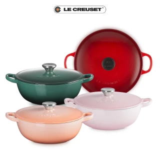 【Le Creuset】琺瑯鑄鐵媽咪鍋 22cm(多色任選)
