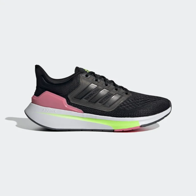 【adidas 愛迪達】ADIDAS EQ21 RUN 女 跑步鞋 黑(H68076)
