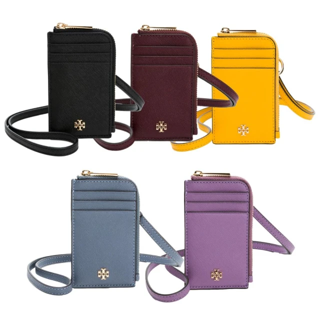 【TORY BURCH】EMERSON 防刮皮革拉鍊零錢包識別證件套/票卡夾（多款任選）
