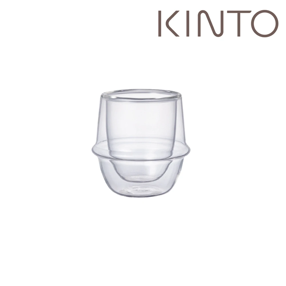 【Kinto】KRONOS雙層玻璃濃縮咖啡杯 80ml