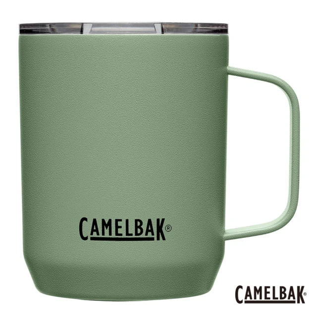 【CAMELBAK】350ml Camp Mug 不鏽鋼露營保冰/保溫馬克杯-灰綠(隨行杯/保冰杯/保溫杯/環保杯)