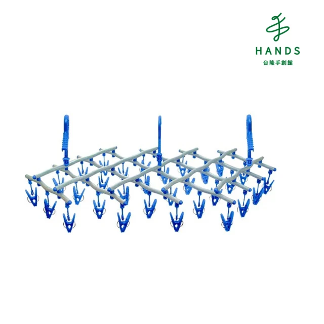 【TOKYU HANDS 台隆手創館】瞬收伸縮曬衣架30夾