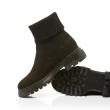 【FAIR LADY】軟實力 素面異材質拼接襪套短靴(黑反絨、7A2443)