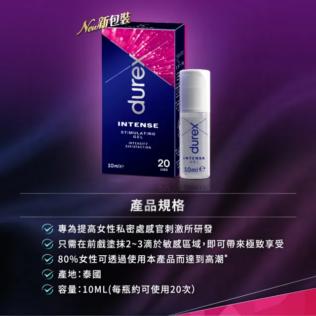 Durex杜蕾斯 Play O 女性情趣提升凝露 10ml Momo購物網