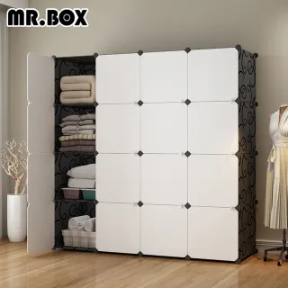 【Mr.Box】16格16門收納櫃/置物櫃/書櫃-加大