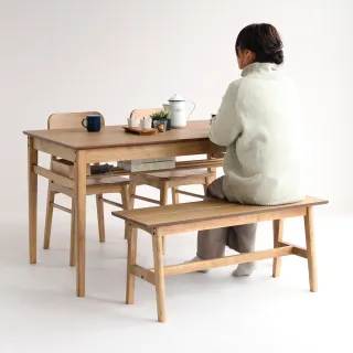 【FL 滿屋生活】ICHIBA 木質雙人長凳/椅凳(穿鞋椅/餐椅/候客椅/雙人長凳/餐桌長凳)